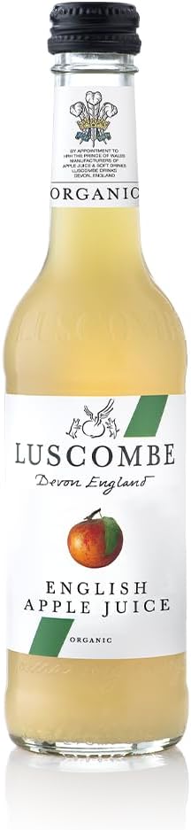Luscombe - Organic Apple Juice (12 x 27cl) - All Natural Ingredients, No Added Sugar, Natural Source of Vitamin C, Vegan & Gluten Free