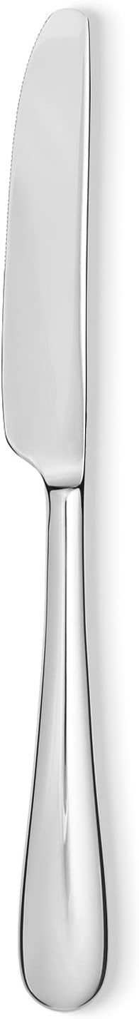 Alessi Nuovo Milano Monobloc Table Knife, Set of 6, White