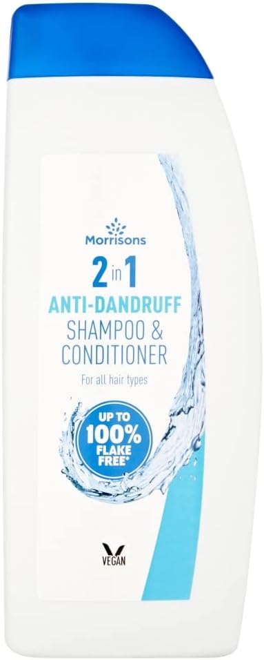 Morrisons Shampoo & Conditioner Anti-Dandruff Classic 2 In C1 500ml, WHITE