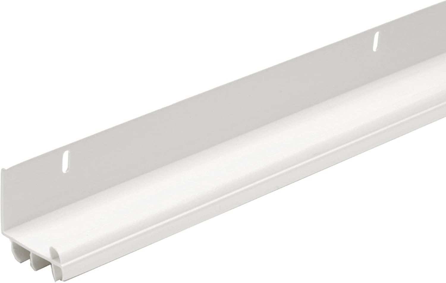 MD Building Products 43816 M-D Dual L-Shape Door Bottom, 1-3/4 in W X L, White, 36"