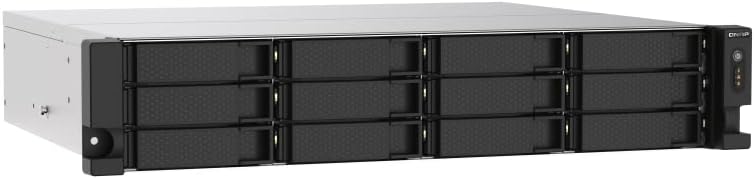 QNAP TS-1273AU-RP 12 Bay High-Performance Rackmount NAS with 2 x 2.5GbE Ports, Redundant PSU