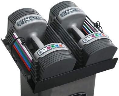 PowerBlock Sport 24 Adjustable Dumbbells | Adjustable Dumbbell Set by Power Block | 1.5 kg to 11 kg Adjustable Dumbbells | 2020 Model