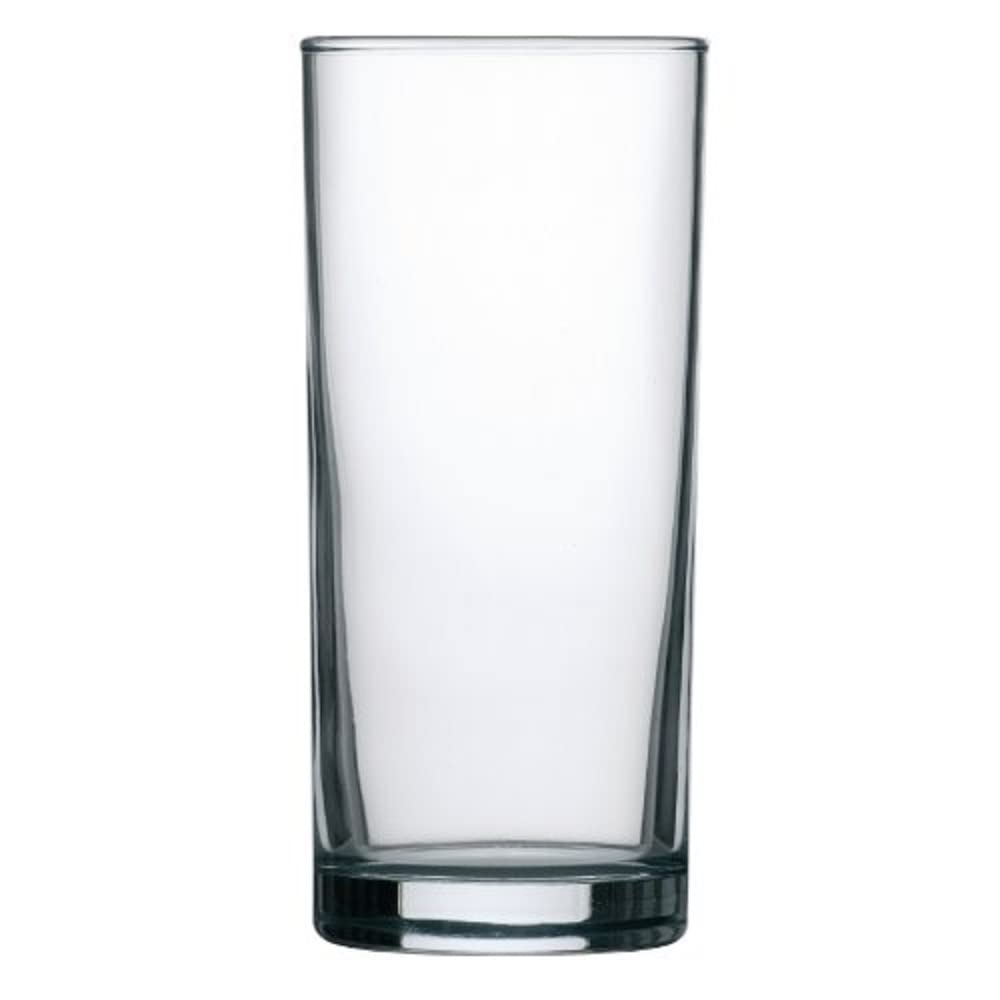 Arcoroc HiBall Glasses 340 ml/12 oz (Pack of 48), Clear, Glasswasher Safe, Large Pack of Hi Ball Glasses, Size: 147(H) x 66(Dia)mm, Highball Cocktail Juice Water Tall Drinking Tumblers, S060