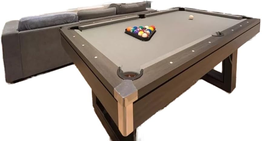 6ft or 7ft Pool Table with Dining Top and Table Tennis in Stylish Colours with Chrome Corner Caps Multi Use Games Table with Accessories Included