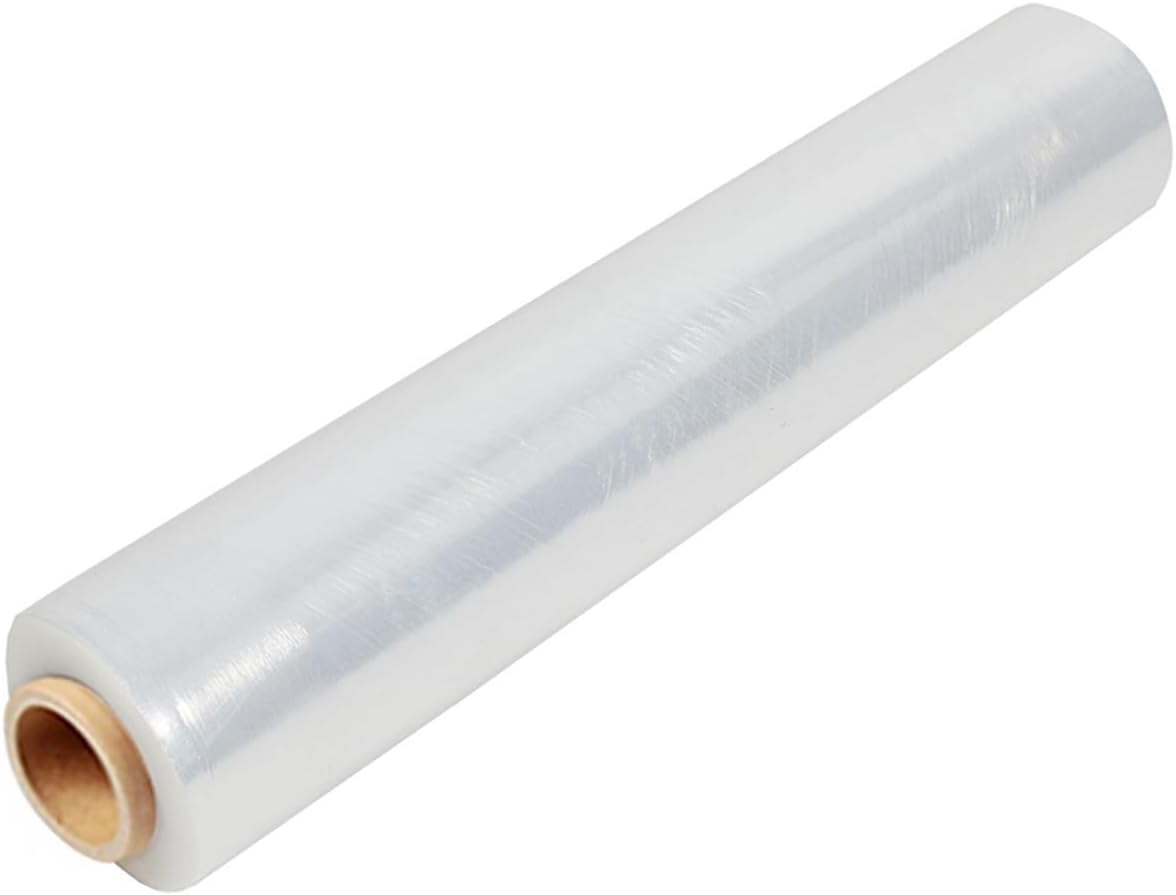 TPZ | The Packaging Zone | Multi Use Strong Pallet Stretch Wrap Cling Film | Tear Resistant | Water & Moisture Proof | High-Quality Pallet Wrap 400mm x 250m | (Clear, 1 Roll)