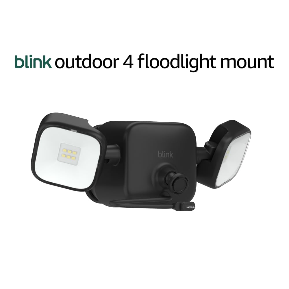 Blink Outdoor 4 Floodlight Mount – Wire-free, 700 lumens, two-year battery life, set up in minutes