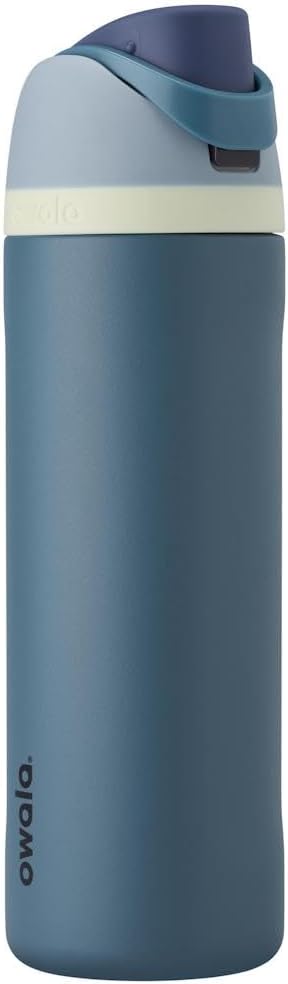 Owala FreeSip Insulated Stainless Steel Water Bottle with Straw for Sports and Travel, Leak Proof, BPA-Free, 710ml, Denim