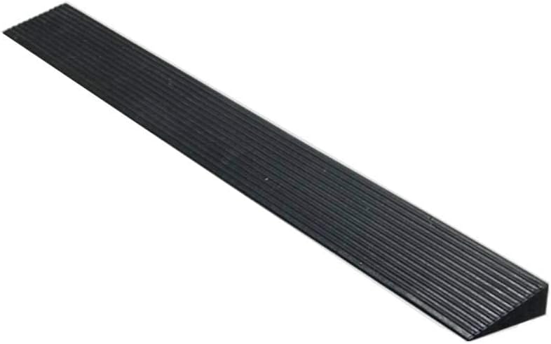 Bilaida 1.2" Rise Solid Rubber Threshold Ramp, 1500 LBS Capacity, 39" Wide Non-Slip Wheelchair Ramp for Doorway Indoor or Outdoor, Bathroom, Garage and Supermarket Entrance, Cuttable (1.2" H, 1)