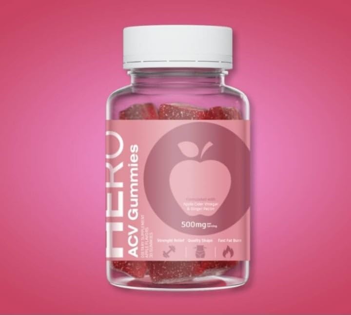 Hero Keto ACV Gummies - New & Sealed - All Natural - Vegan - 60 Gummies/Supplement Heaven