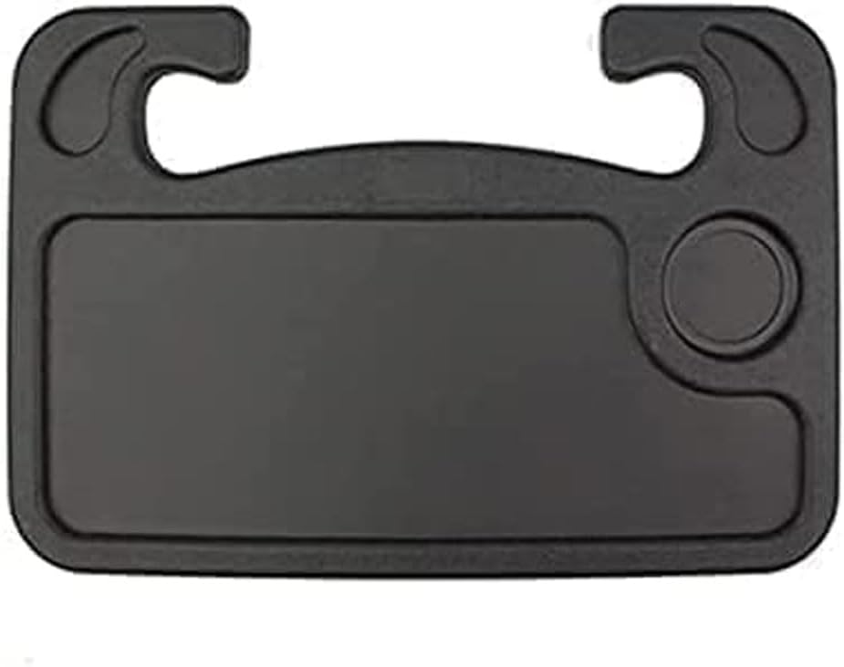 VaLbeL Portable Car Table Steering Wheel Tray for Lexus Coupe LC500 LC 500h Cabriolet, Laptop Working Food Eating Drinking Desk Multi-function Double-sided Trays,B/Black-large