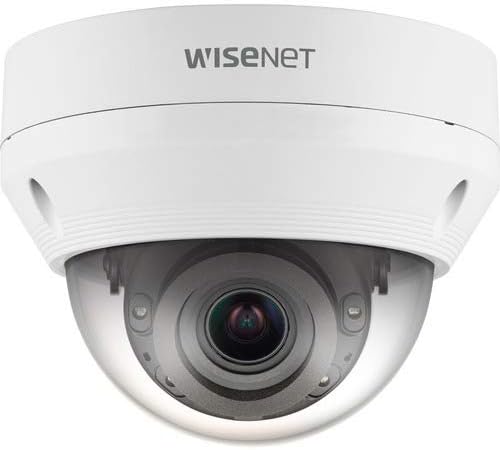HANWHA Techwin WiseNet Q QNV-8080R 5 Megapixel Network Camera - 98.43 ft Night Vision - Motion JPEG, H.264, H.265-2592 x 1944-3.1x Optical - CMOS - Ceiling Mount