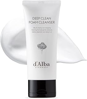 d'alba Piedmont Italian White Truffle Deep Foam Cleanser, Vegan Skincare, Gentle Foam Cleanser with White Truffles for All Skin Types, Safe for Sensitive Skin, Hypoallergenic
