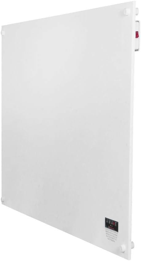 Amaze Heaters Mini 250W Electric Wall Heater - Convection Panel Heater w/Wall Mount Kit - For Up to 80 sq ft - 18″x24″ Paintable, Energy Efficient & Silent - Under Desk, Bedroom or Bathroom Heating