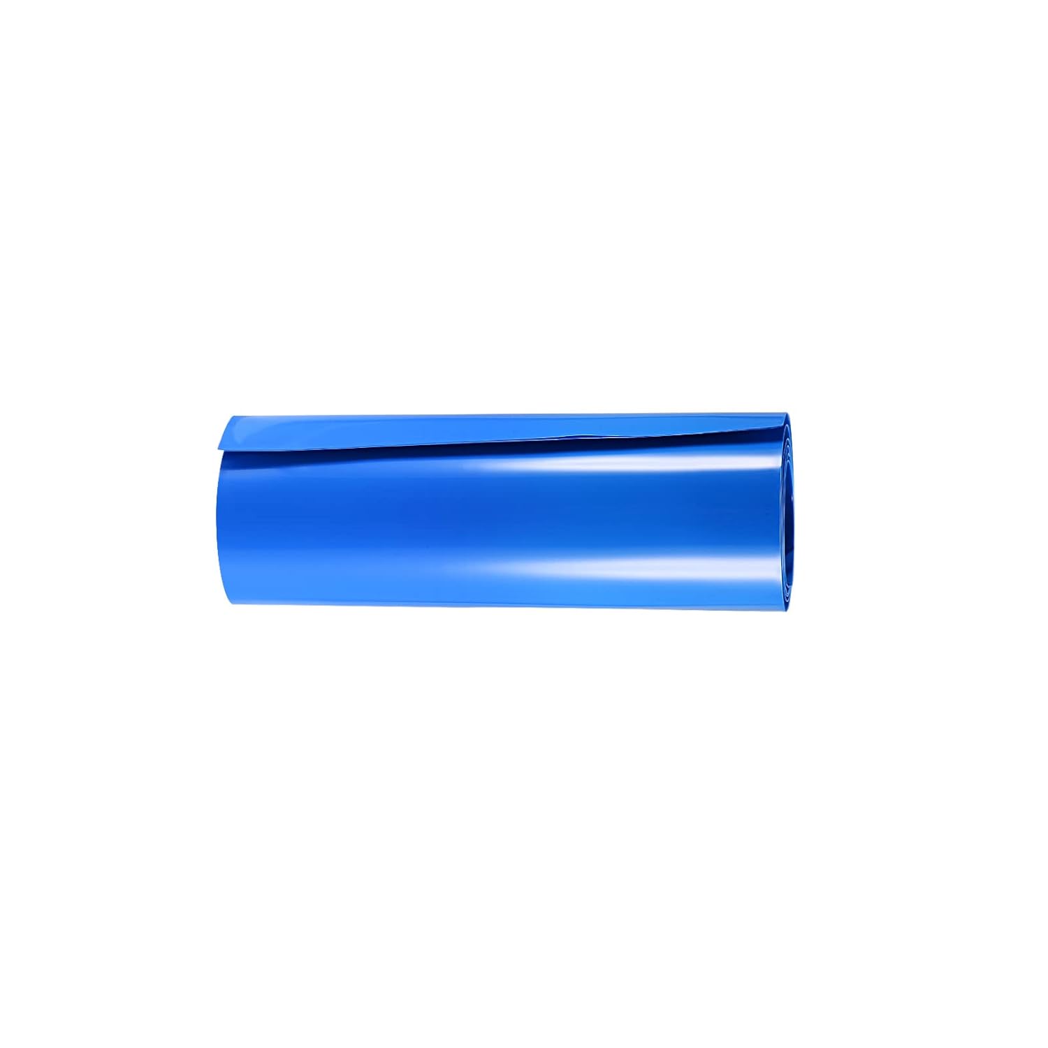 Rebower Heat Shrink Tube Thin PVC Battery Wrap, [for Electrical DIY, Diy Battery Pack] - 210mm Flat 1 M Long/Blue / 1 Pcs