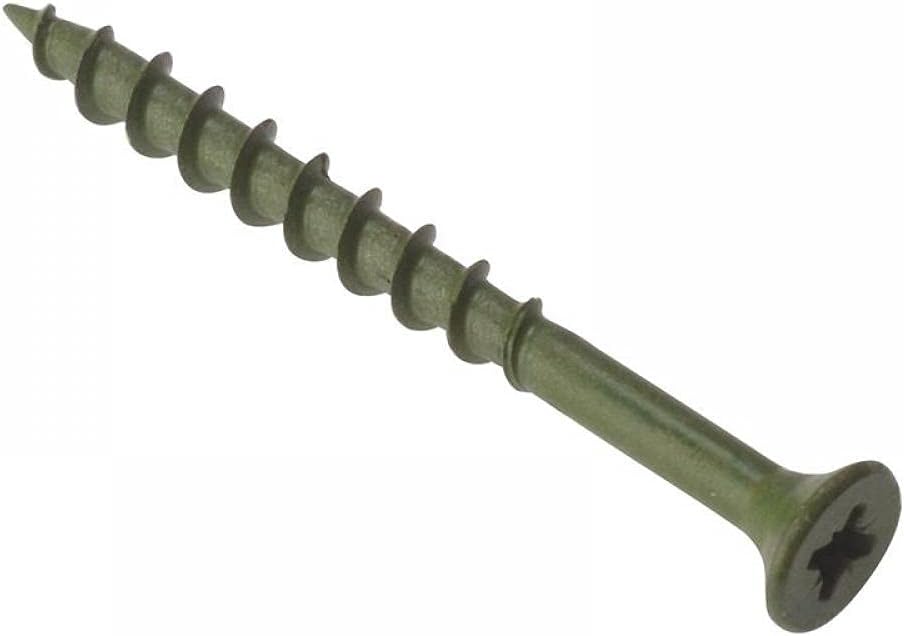 ForgeFix Countersunk Decking Screws | 4.5 x 55mm | Green | Box 200