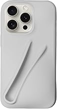 Lip Gloss Phone Case Cute for iPhone 11 for Women Girls Protective Silicone Shockproof Slim Funny Stylish Phone Case Compatible with iPhone 11（Light Gray）