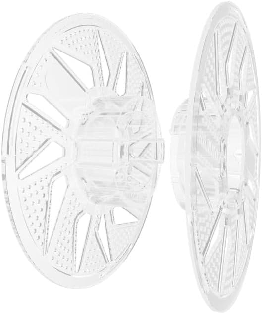3D Printer Reusable and Removable Filament Spool, Clear Transparent Plastic Reusable Spool Fit for Bambu Lab 1.75mm PETG,PLA,ABS,TPU Refill 1kg (Filament Not Include)