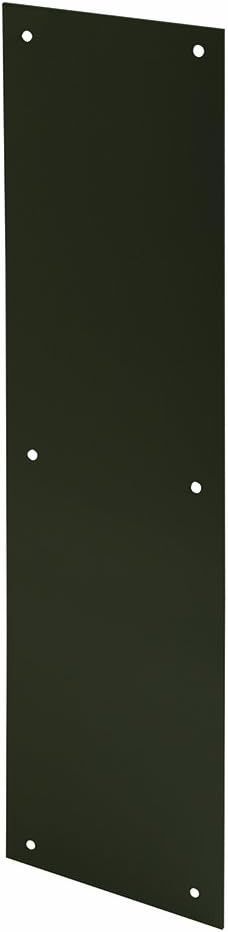 Prime-Line J 4686 Door Push Plate, 4 In. x 16 In., Bronze (Single Pack)