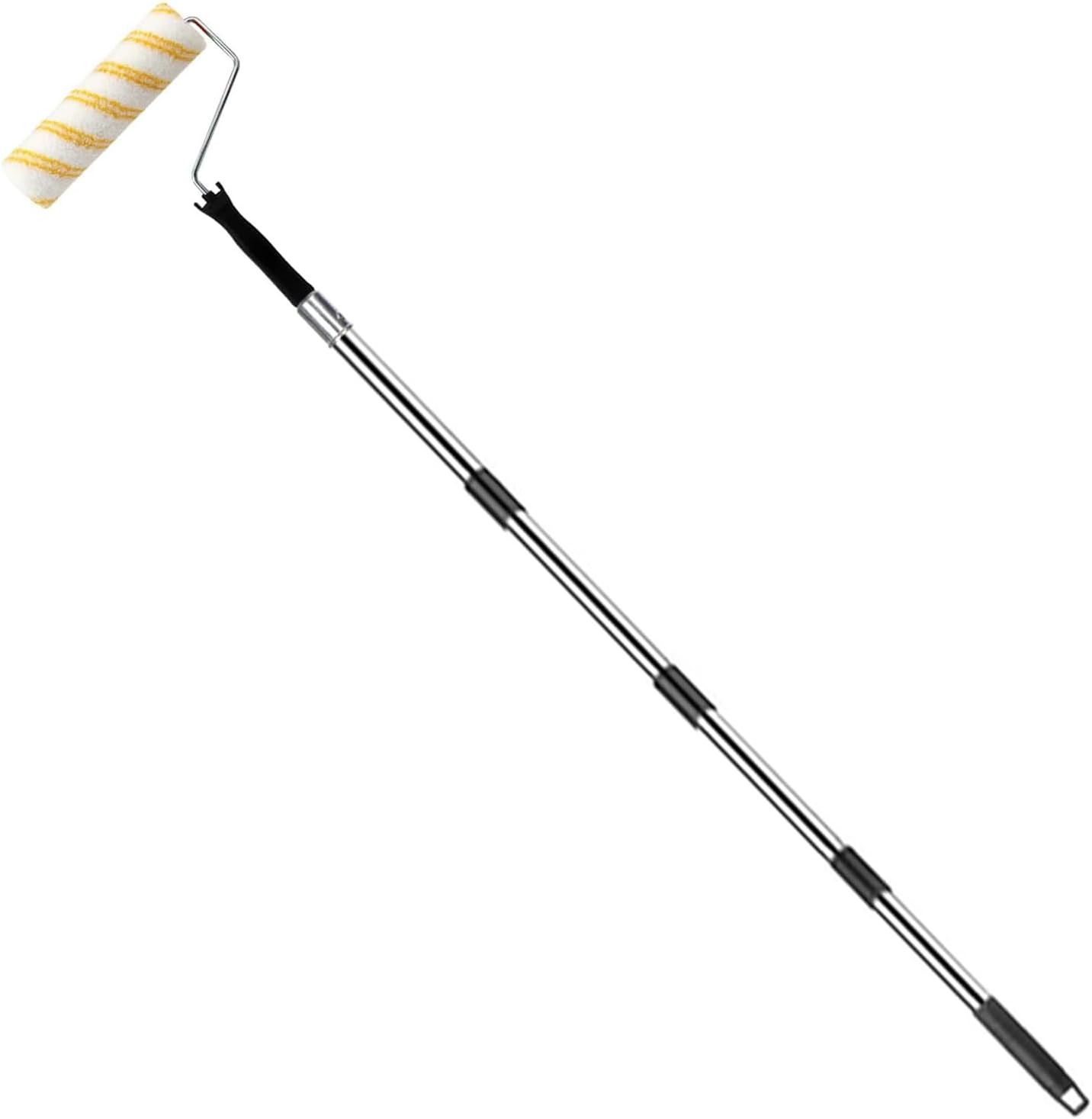 Paint Roller with Extended Detachable Thickended Pole, Long Household Wall Painting Tool, Mural Brush for Walls and Ceiling (Paint Roller Kits)