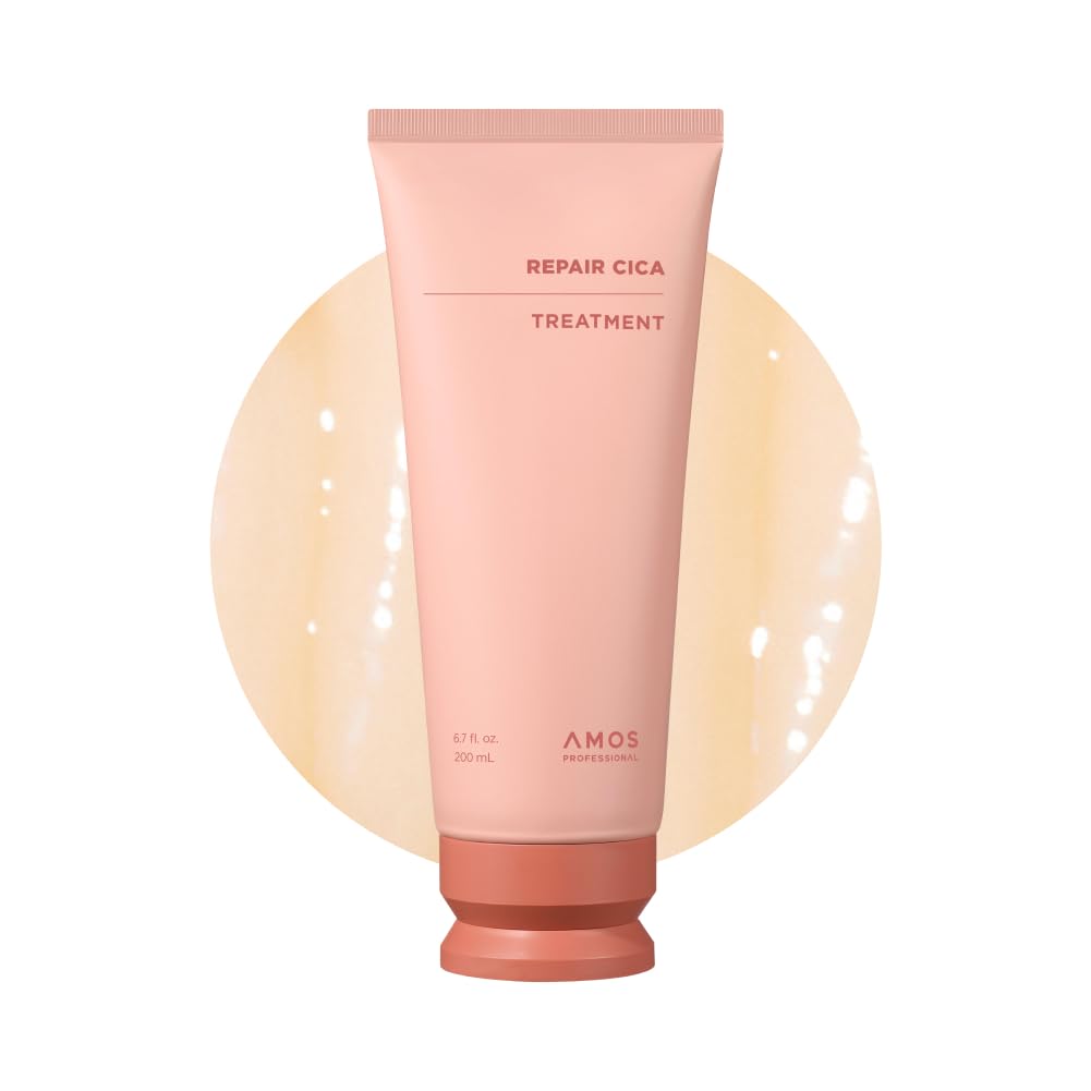 AMOS PROFESSIONAL Repair Cica Hair Mask l Repairs, Strengthens, & Nourishes for Split Ends & Breakage, Reverse Hair Damage from Bleach, Color, Chemical Services, 6.7 fl.oz fl.oz