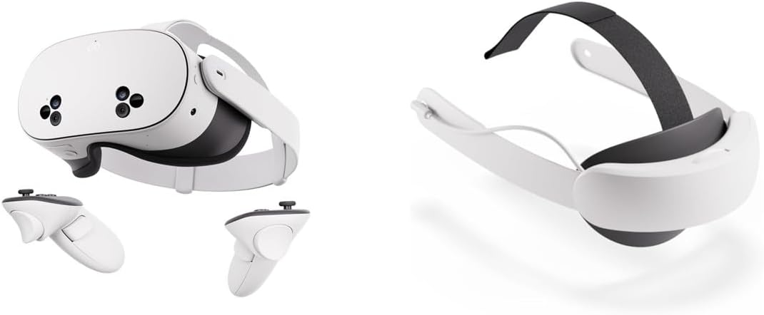 Meta Quest 3S 128 GB Headset + Elite Strap & Battery