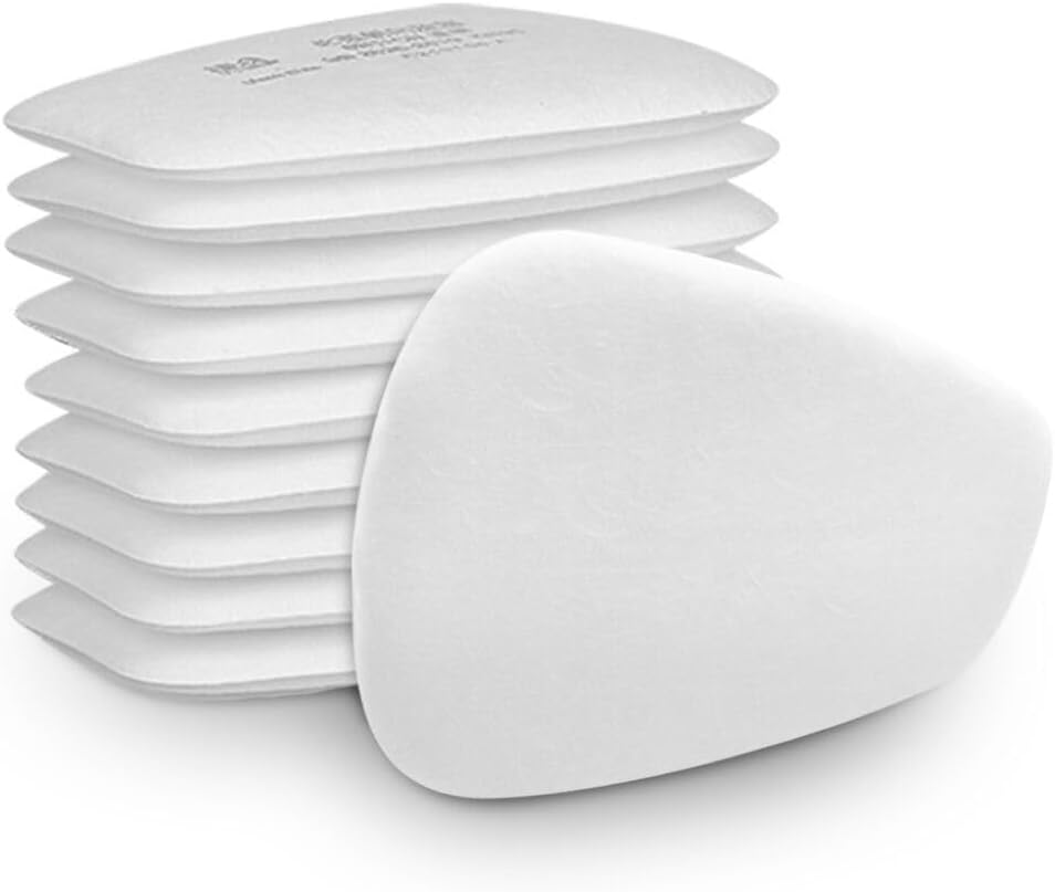 30PCS 5N11 Respirator Filter Cotton, Replacement Particulate Filter Cotton for 6200, 6502, 7502, 6800, and FF402 Series Respirator Mask, Respirator Filter Against Dust, Paint, Spray, Chemicals