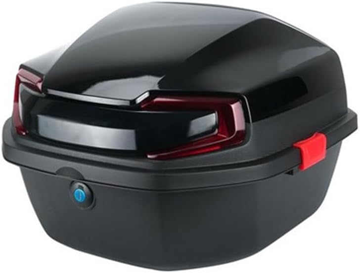 Aptliton Motorbike Top Box, Tour Tail Case Top Box for Motorcycle Trunk with Lock for Storage Helmet, Luggage Case for Motorcycle Scooter Moped