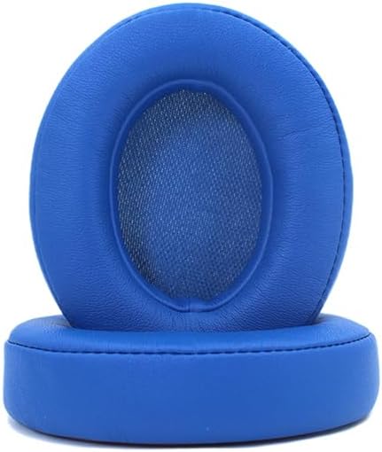Replacement Ear Pads Compatible with Beats by Dr.Dre Studio 2.0 Wireless/Wired Studio 3.0 Headphones Soft Comfort Protein Leather Memory Foam Resilient (Blue)