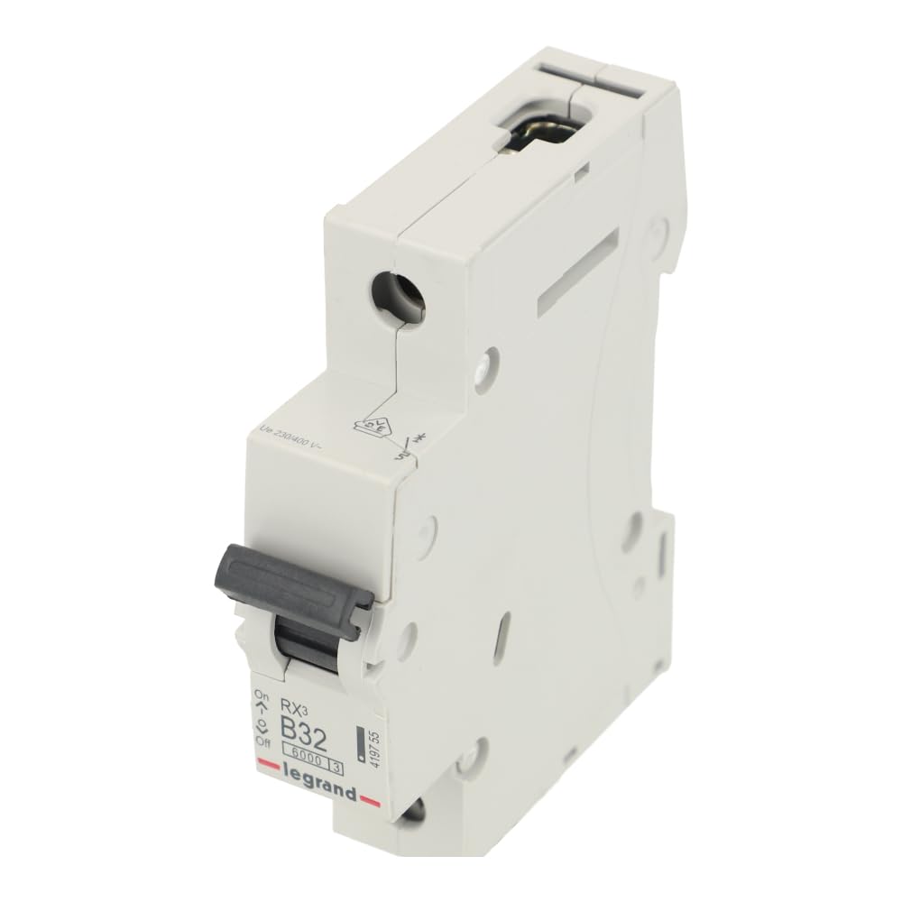 419755 | LEGRAND MINIATURE CIRCUIT BREAKER, 32A, SINGLE POLE, TYPE B, 6KA, 230-400V
