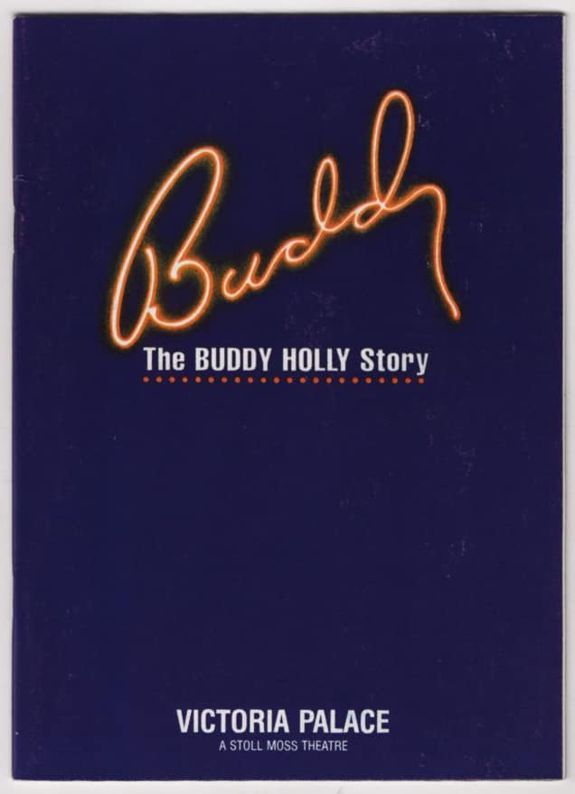 Paul Hipp"BUDDY" ("The Buddy Holly Story") David Bardsley/David Howarth/Victoria Palace Theatre/October 1989 London Program (Playbill)