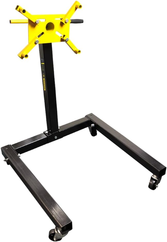 RocwooD Engine Stand 1500 lbs 680kg Heavy Duty Support Swivel Transmission Gearbox Professional Mount Tool Car Trolley Garage Workshop 360 Degree Rotation