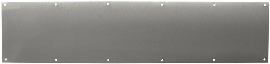 Prime-Line 8 x 34" Aluminum Kick Plate, Natural (Single Pack)