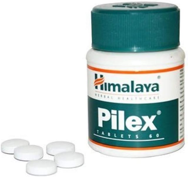 Himalaya Pilex Tablets - 60 Count (2 Packs)