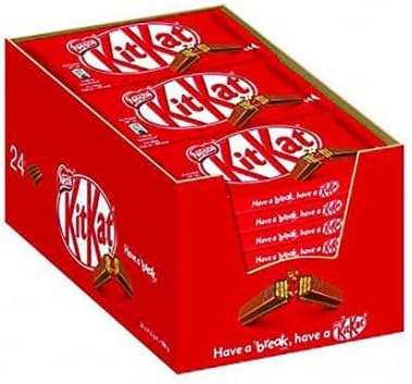 Mars, Kinder, Cadbury and Nestle Chocolate Bulk Buy (Kit Kat 4 Finger 24 x 41.5g Box, (1 Pack))