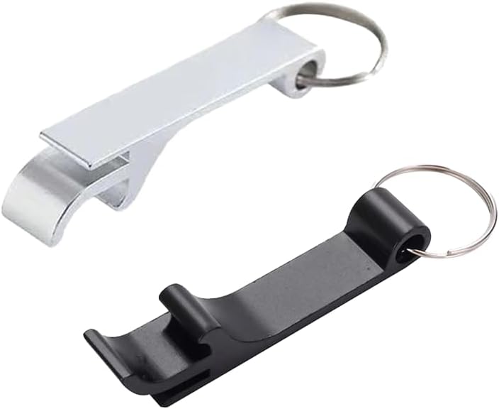 Bottle Opener Keyring, 2 Pcs Beer Opener, Mini Key Ring Bottle Opener, Aluminum Alloys Multi-Function Openers, Opener Keychain, for Party, Festivals, Gatherings