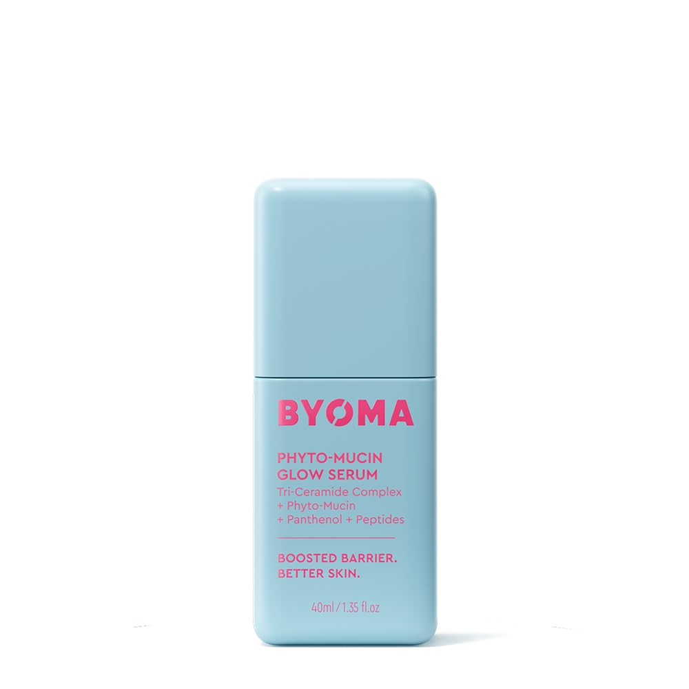 BYOMA Phyto-Mucin Glow Serum - Mucin Face Serum for Glass Skin - Plumps, Primes + Hydrates - Flawless Primer and Makeup Base - Strengthens Skin Barrier - 1.35 fl.oz