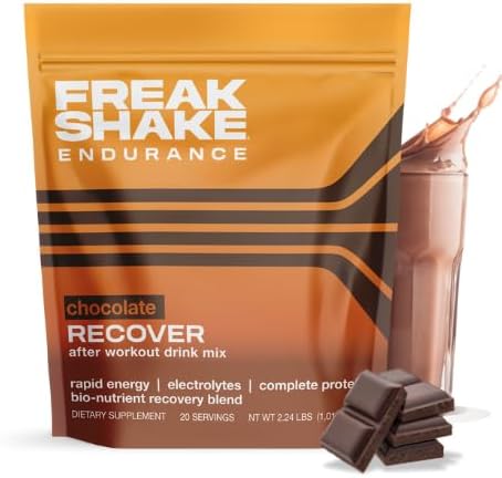 Endurance Rapid Recovery Chocolate Drink Mix 20 Serving Pouch - Carbohydrates, Electrolytes & Complete Protein