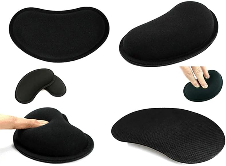 URBANWAZE Anti-Skid Ergonomic Wrist Cushion Support Pad Set for Keyboard and Mouse - Easy Typing and Pain Relief - Premium Memory Foam - Ideal for Work from Home, Gaming, Computer, and Laptop (Black)