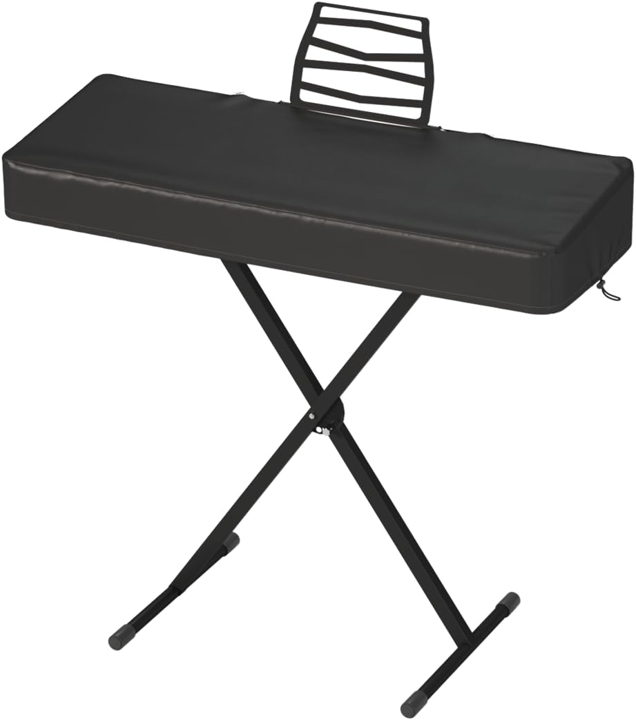 BENVOL 61/88 Keys Piano Cover - Waterproof&Dustproof Keyboard Protector cover with Music Stand Zipper, Adjustable Drawstring, Soft Spandex Fabric for Yamaha, Casio Digital Pianos (Black, 61keys-black)