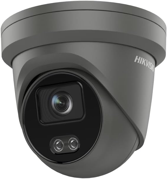 HIKVISION DS-2CD2347G2-LU (2.8 mm) 4MP ColorVu IP Turret Camera 24/7 Coloured Imaging with Microphone