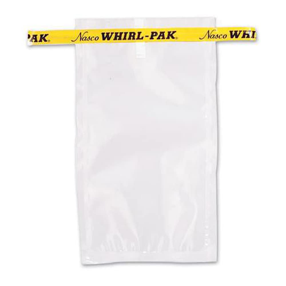 Nasco Whirl-Pak B00992WA Sample Bag, 180mm L x 95mm W, 0.076mm Thickness, 207ml Capacity (Box of 500)