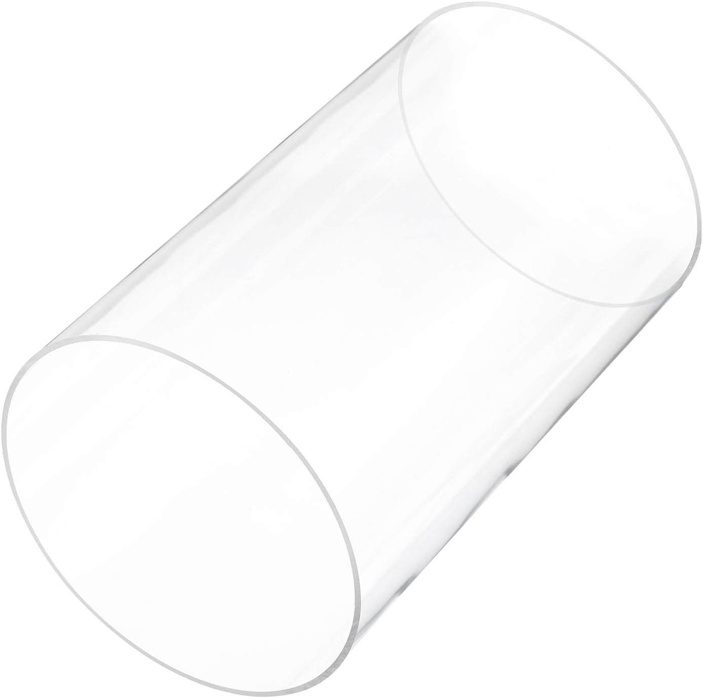 6" Clear Plastic Rigid Pipe 155mm x 160mm(6 1/8" x 6 5/16") Acrylic Tube Round Tubing, [for Plumbing, Hydraulics, Pneumatics, Aquarium, DIY]