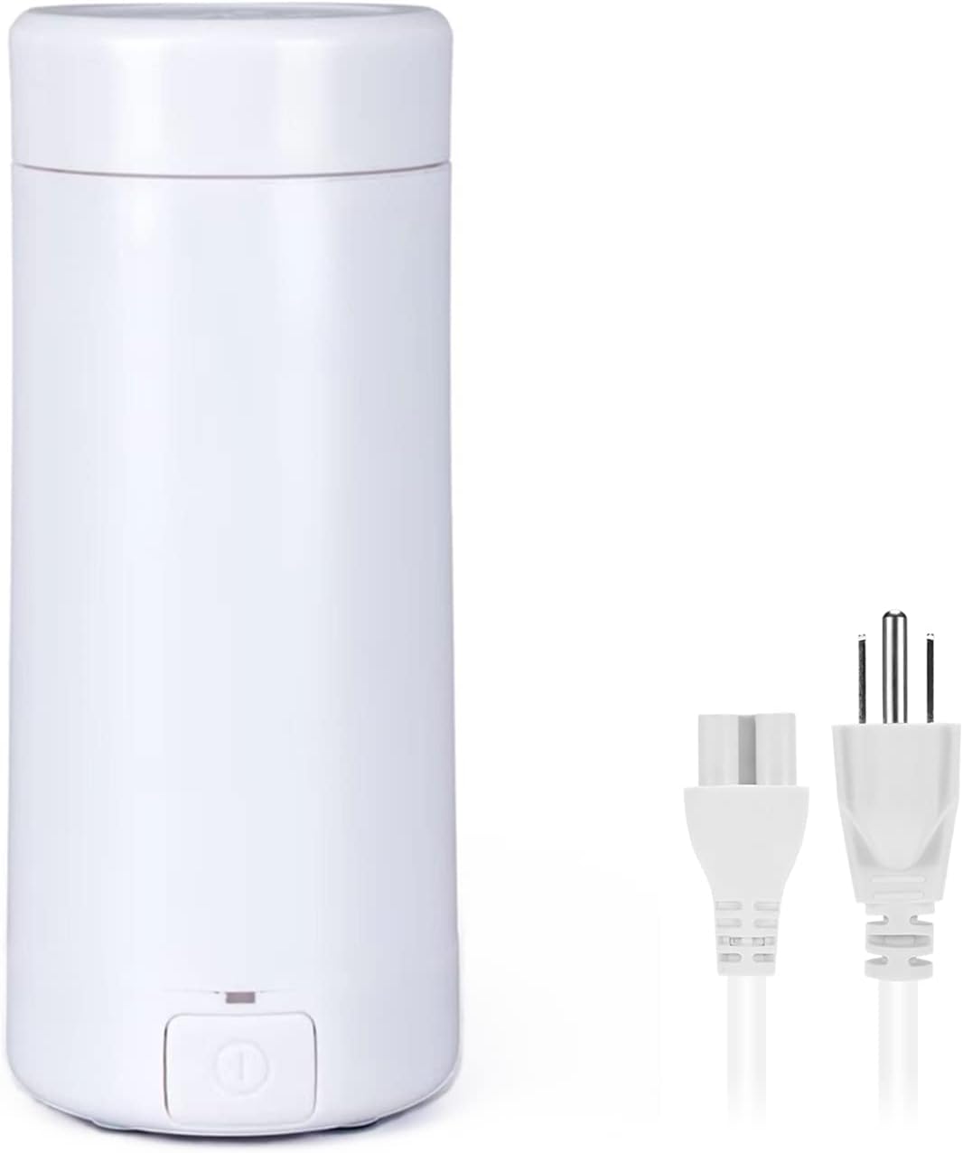 Portable Electric Kettle, Travel Electric Kettle Fast Boil Automatic Shut-Off Small Capacity Electric Kettle (White)