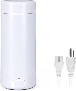 Portable Electric Kettle, Travel Electric Kettle Fast Boil Automatic Shut-Off Small Capacity Electric Kettle (White)