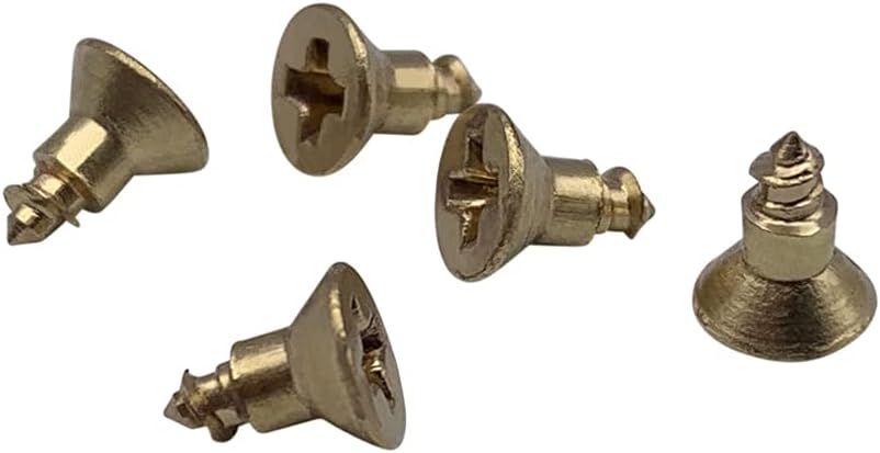 #4 x 1/4 Brass Wood Screws, Flat Countersunk Head, Phillips Drive - (Pack of 100) Solid Brass Plain Finish, Screw Size: #4, Length: 1/4 inches