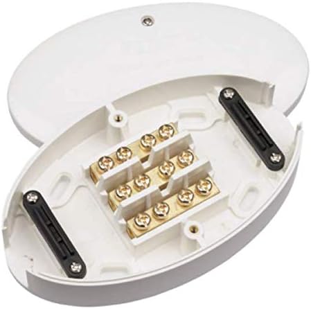 Click WA220 Heavy Duty Junction Box 3 Terminal - 60 Amp (White)