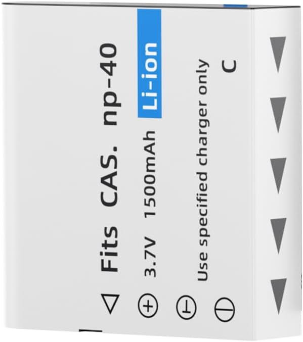 NP-40 Battery Pack, 1500mAh Rechargeable Battery for Video Camera(1-Pack)