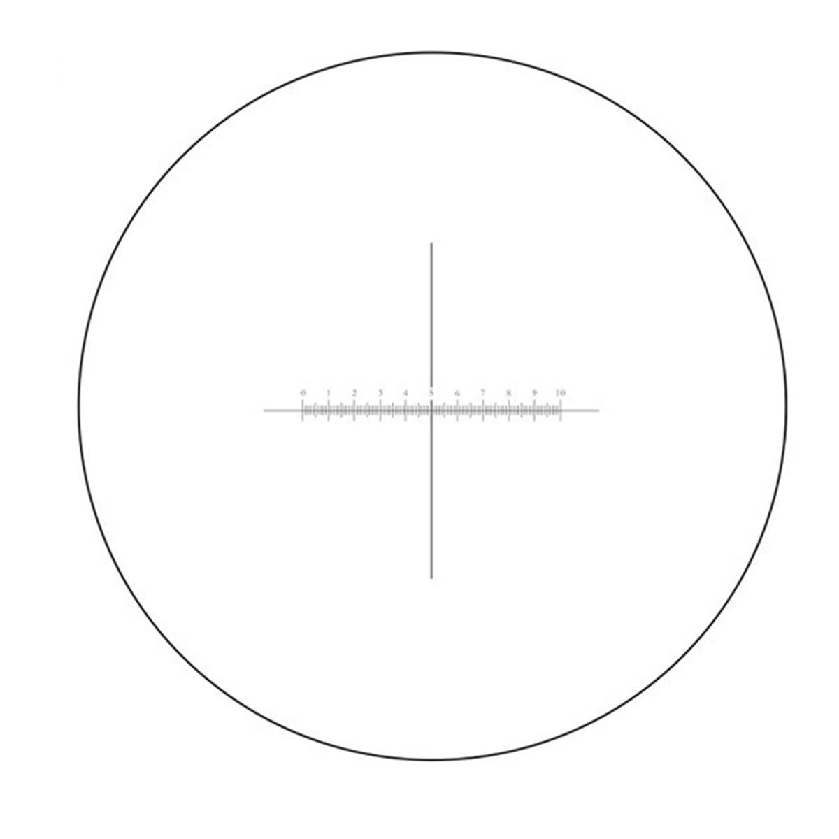 Lab Microscope Accessories Eyepiece Micrometer Diameter 19mm Optical Glass Cross Ruler For Biogolical Microscope 23.2mm(MS-1-HK5)