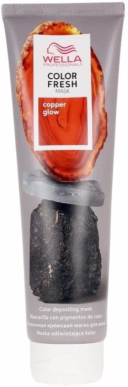 Wella Professional Color Fresh Mask | Temporary Color Refresh Treatment |Semi-Permanent Hair Dye | Wash Out Colour |150ml | Copper Glow