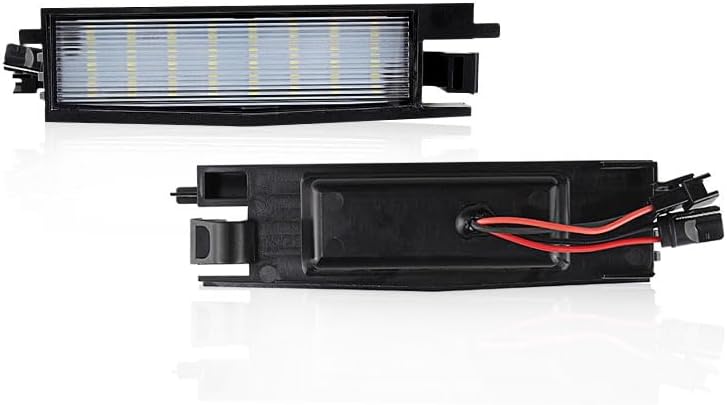 Generic SAARMAT 2pcs Auto 18-SMD LED License Plate Light Tag Lamp Replacement for Toyota RAV 4 III (NZE/ZRE) Yaris (SCP1,NLP1,NCP1) 6000K White Tag Lights Assembly, XPZ-074-2pcs